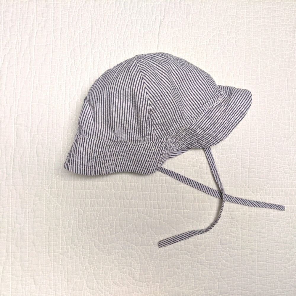 Bella Bliss seersucker baby sun hat
